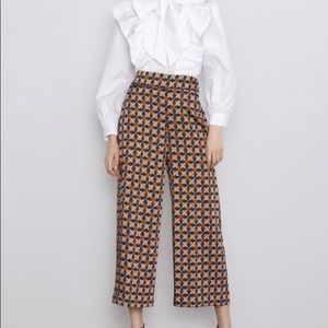 Zara geometric printed pants